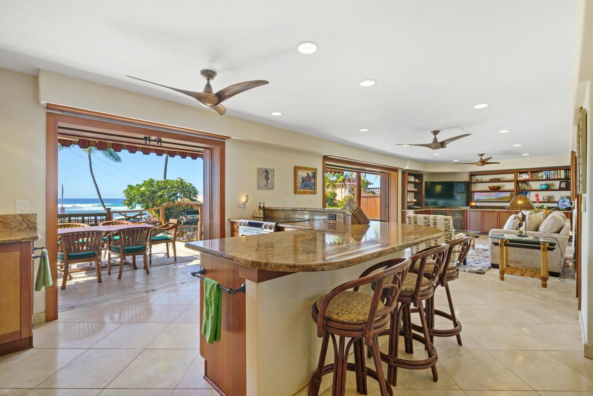 Seaspray Oceanview Apartman Kailua Kültér fotó